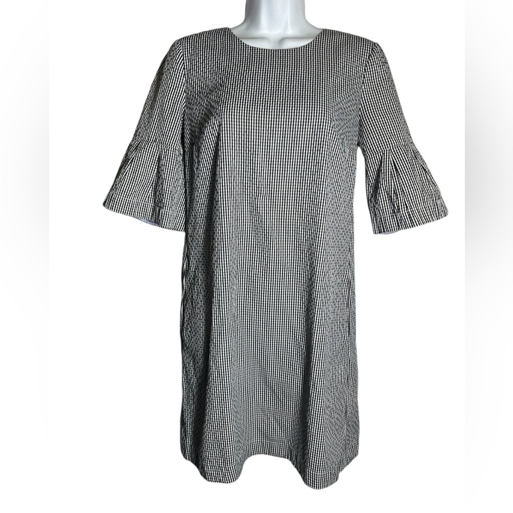 Donna Morgan dress size 2 black & white lightweight gingham dress 🖤🤍🖤